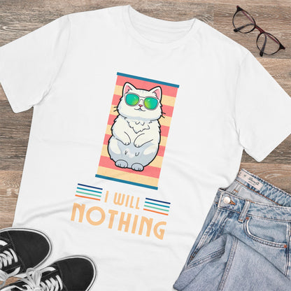 The Zen of Inaction: A Cat's Serene Slumber - T-shirt - Unisex