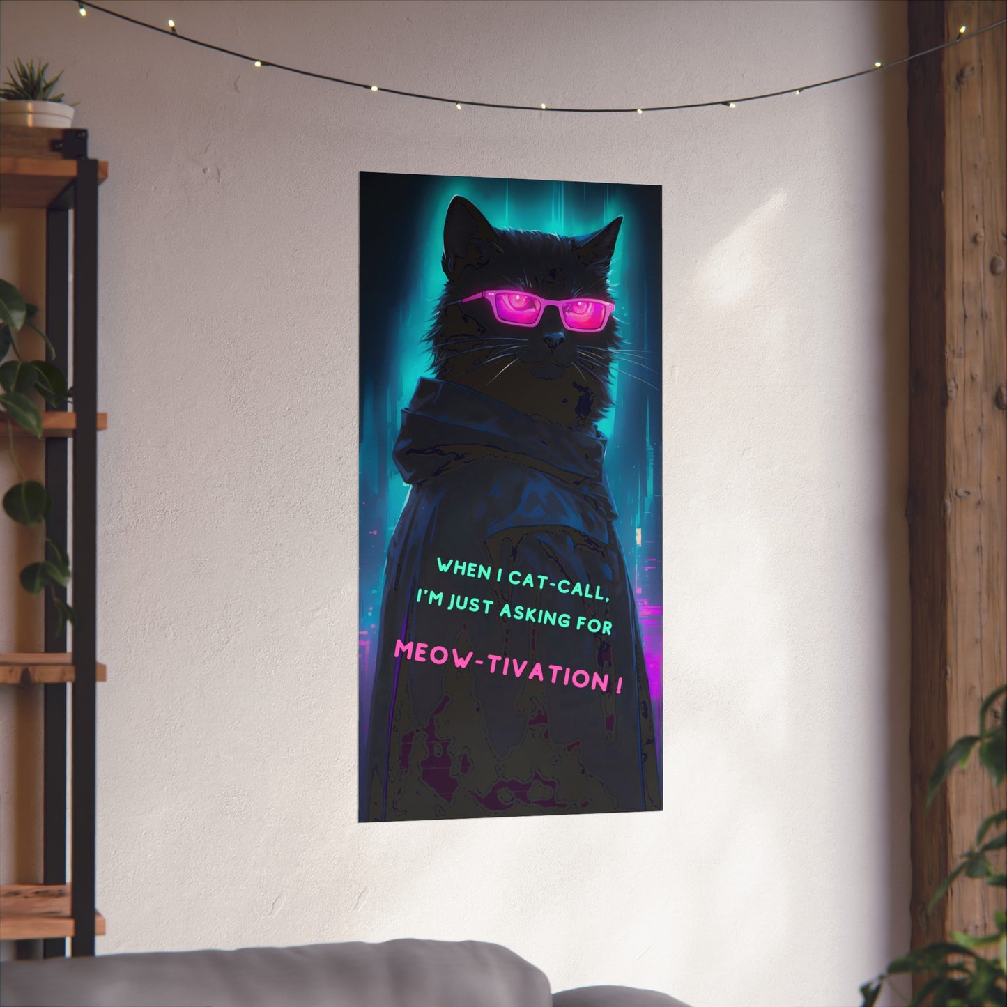 Midnight Chic: Cat art with attitude