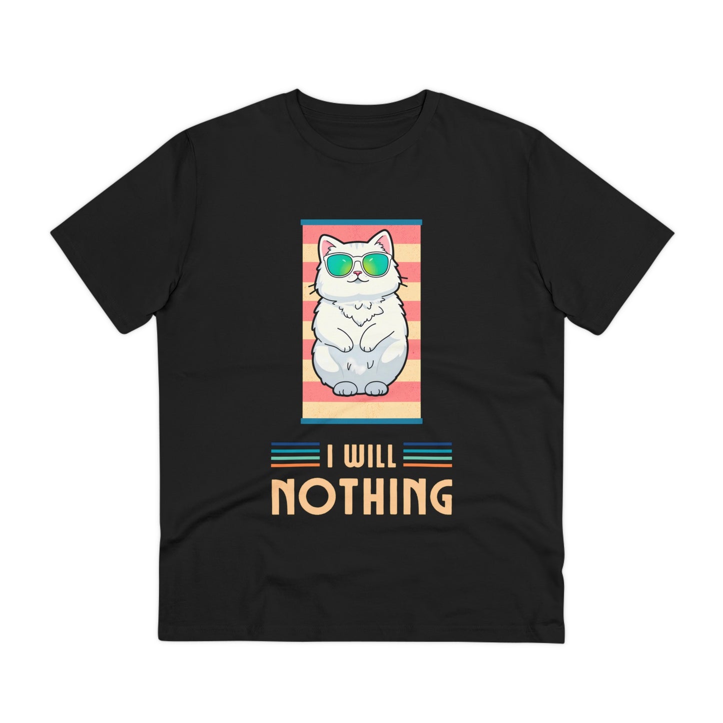 The Zen of Inaction: A Cat's Serene Slumber - T-shirt - Unisex