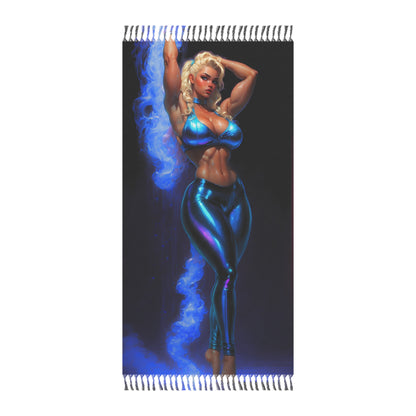 Twilight Tango: The Enigmatic Dancing of the Blonde Siren - Towel - Boho Beach Towel