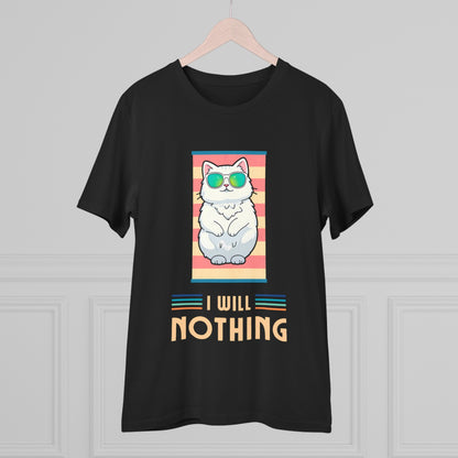 The Zen of Inaction: A Cat's Serene Slumber - T-shirt - Unisex