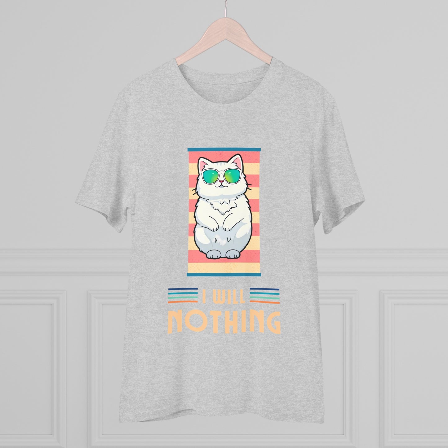 The Zen of Inaction: A Cat's Serene Slumber - T-shirt - Unisex