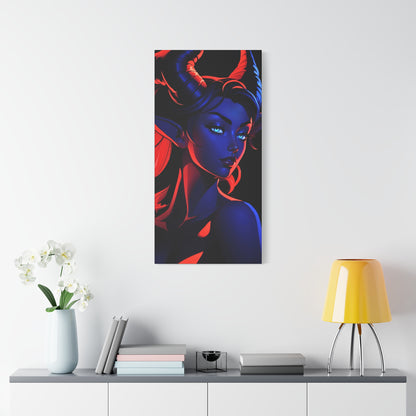 Tantalizing Duality: Tiefling in Blue and Red