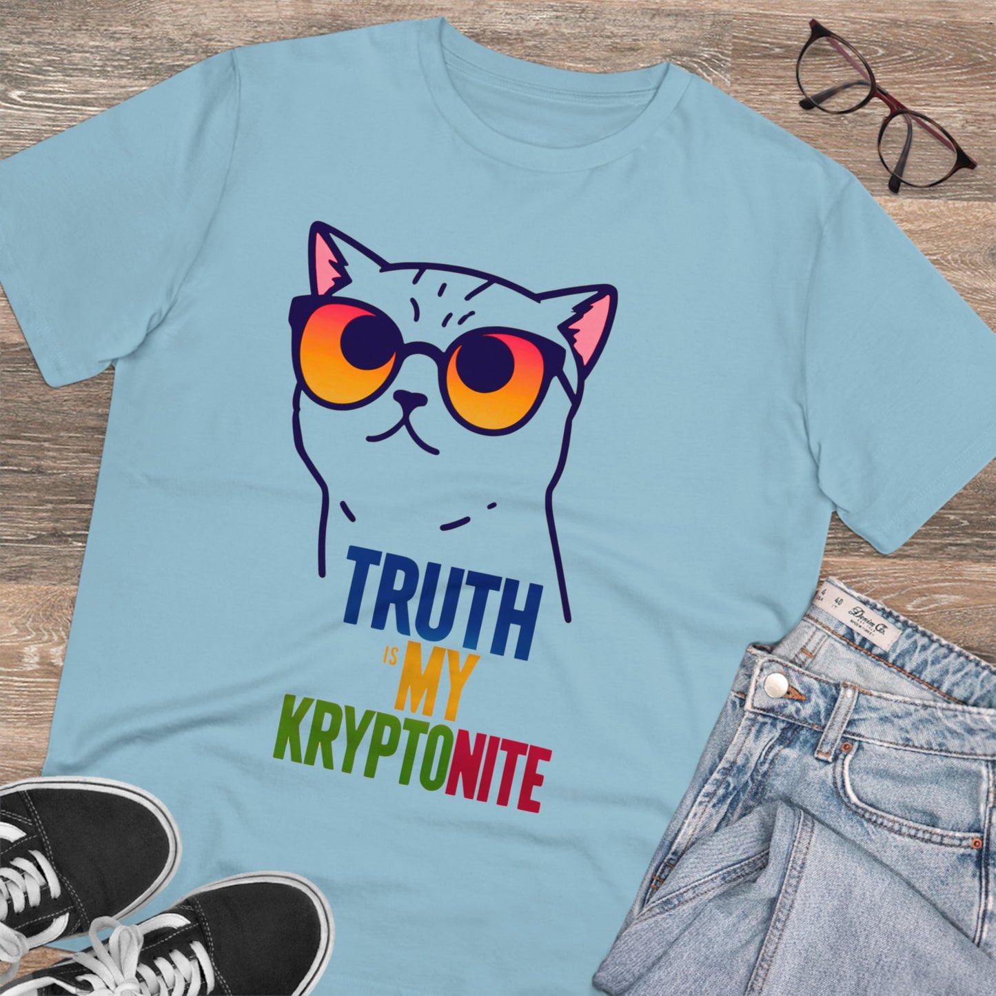 "Purr-spective: Trurth Is My Kryptonite" - T-shirt - Unisex