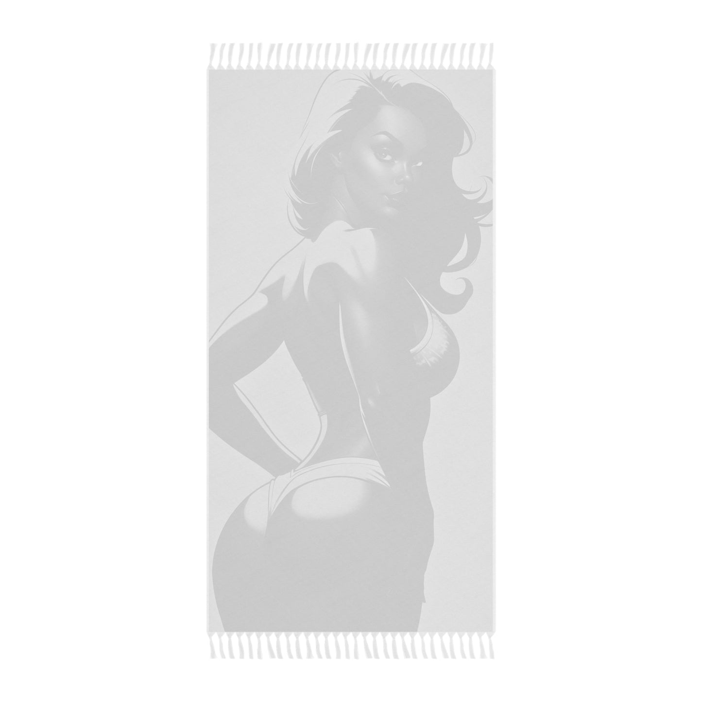 "Fit Majesty: A Look at the Form of the Muscular Courtesan" - Towel - Boho Beach Towel