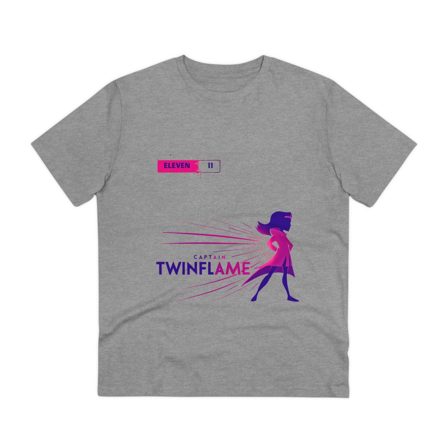 "Cosmic Commander: Captain Twinflame's Voyage in Violet" - T-shirt - Unisex