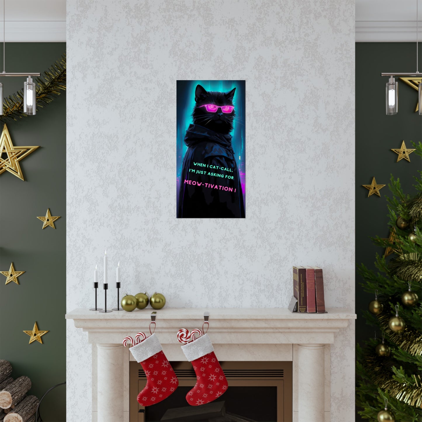 Midnight Chic: Cat art with attitude