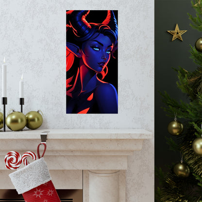 Tantalizing Duality: Tiefling in Blue and Red