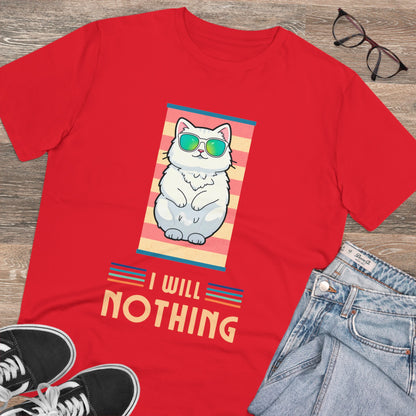 The Zen of Inaction: A Cat's Serene Slumber - T-shirt - Unisex