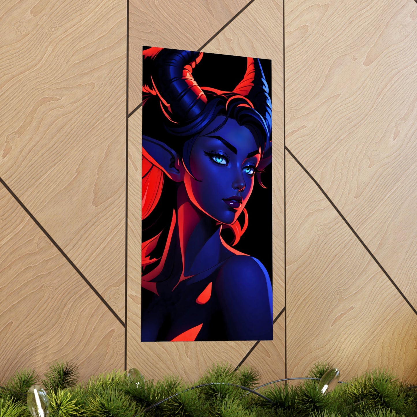 Tantalizing Duality: Tiefling in Blue and Red