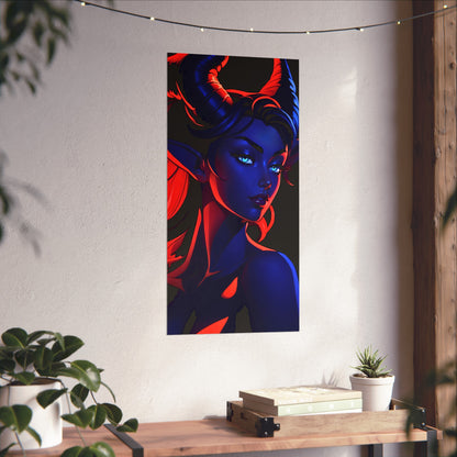 Tantalizing Duality: Tiefling in Blue and Red