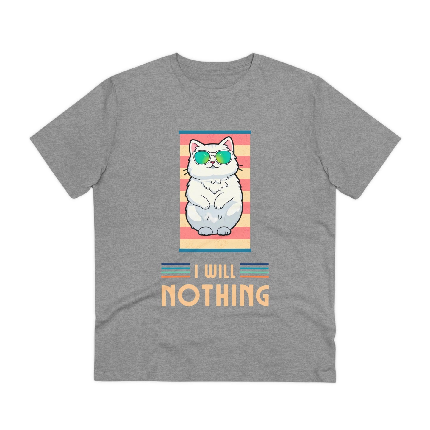 The Zen of Inaction: A Cat's Serene Slumber - T-shirt - Unisex