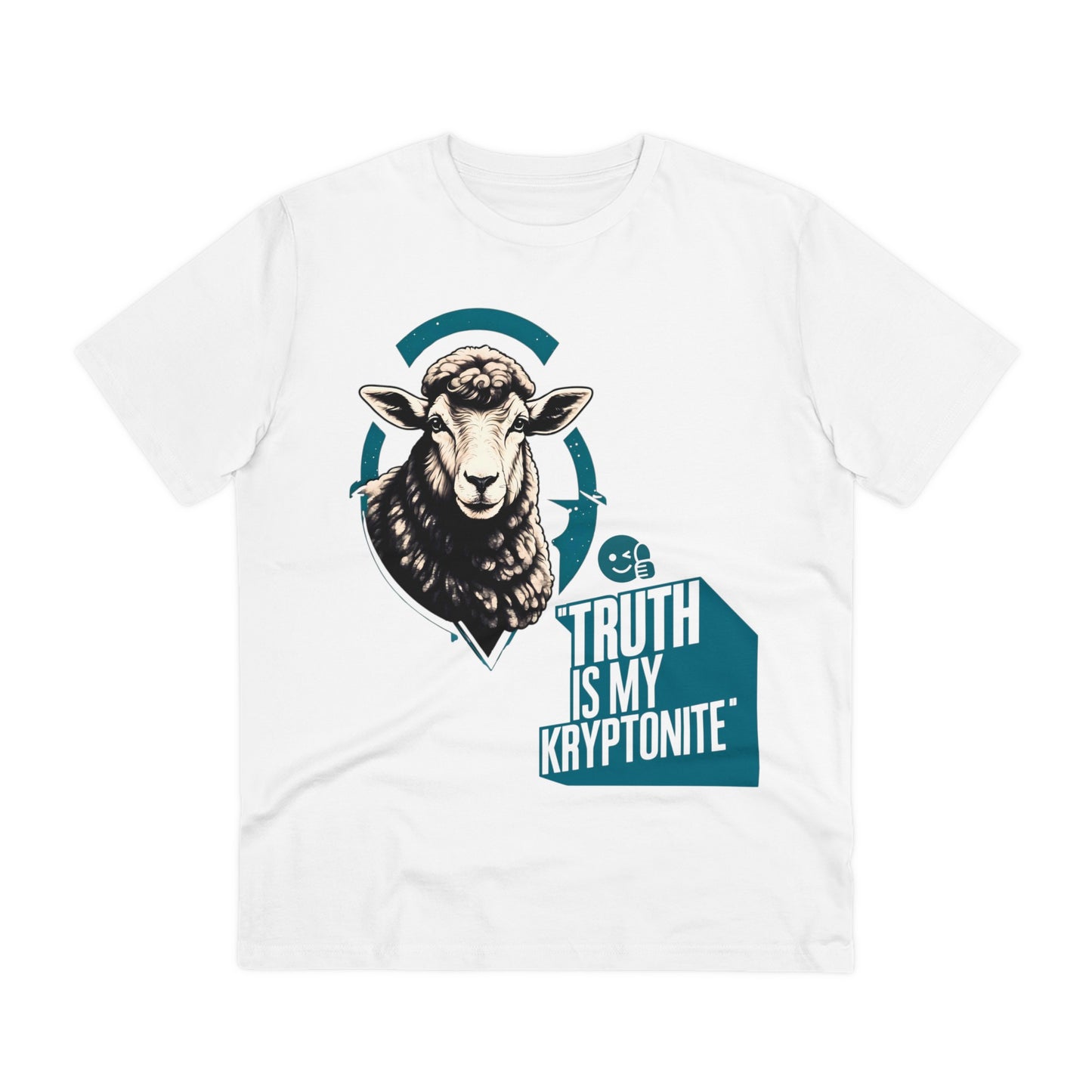 "Sheepish Wisdom: Truth Is My Kryptonite" - T-shirt - Unisex