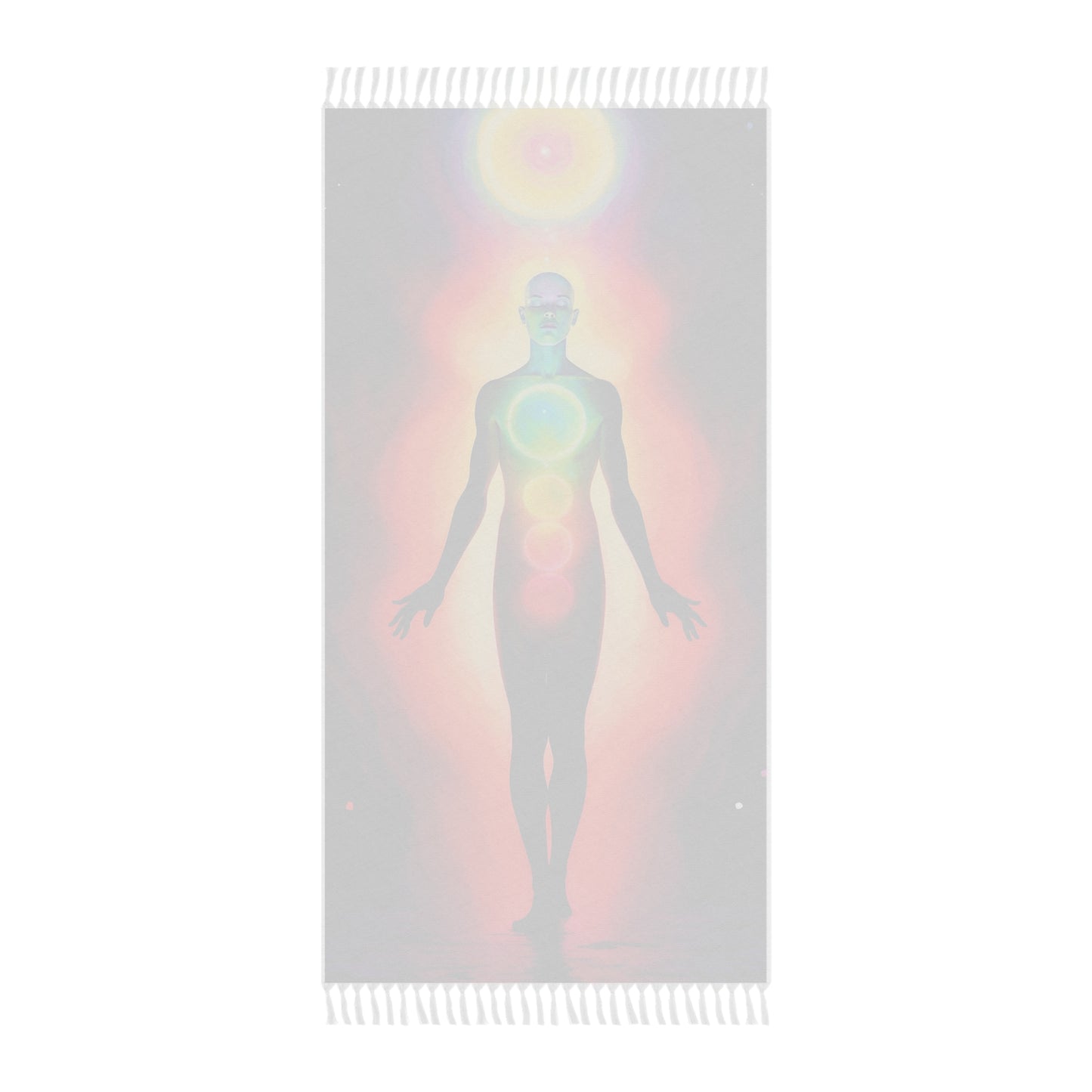 "Beachside Enlightenment: Unfolding the Kundalini" - Towel - Boho Beach Towel