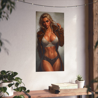 Seduction: Erotic arts with a blonde beauty