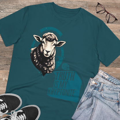 "Sheepish Wisdom: Truth Is My Kryptonite" - T-shirt - Unisex