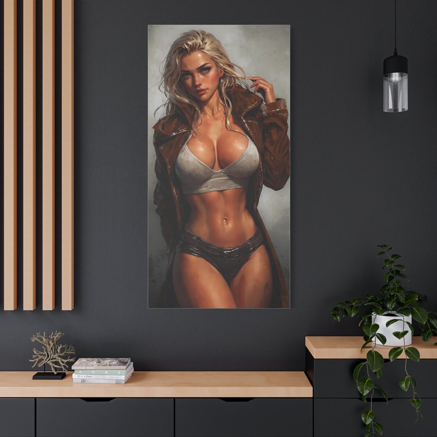 Seduction: Erotic arts with a blonde beauty