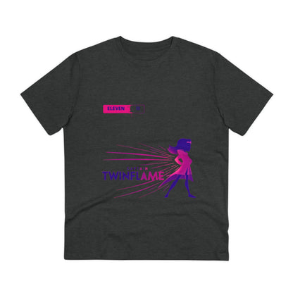 "Cosmic Commander: Captain Twinflame's Voyage in Violet" - T-shirt - Unisex