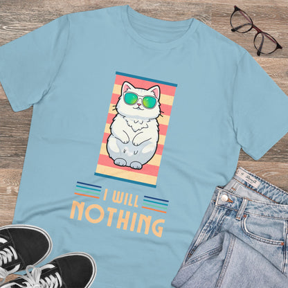 The Zen of Inaction: A Cat's Serene Slumber - T-shirt - Unisex