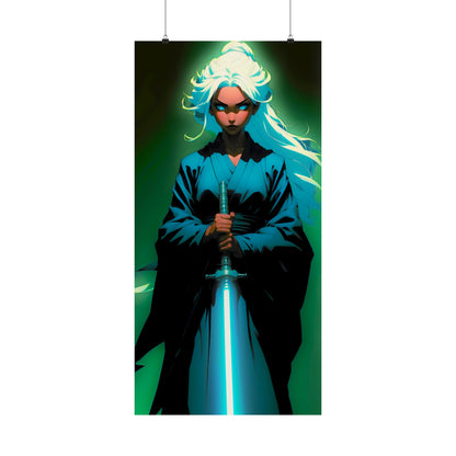 Path of Radiance: Young Jedi Padawan with glowing lightsaber