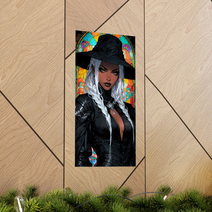 Hats off to beauty: Black elegance enriched by the splendor of stained glass