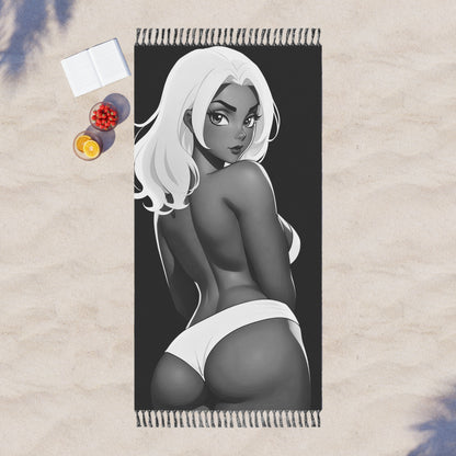 "Mesmerizing Movement: The Allure of an Anime Siren in Every Glance" - Towel - Boho Beach Towel