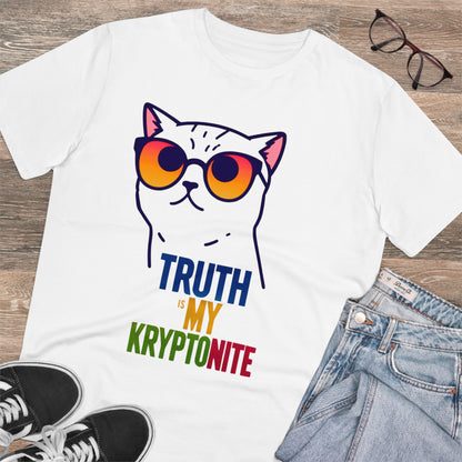 "Purr-spective: Truth Is My Kryptonite" - T-shirt - Unisex