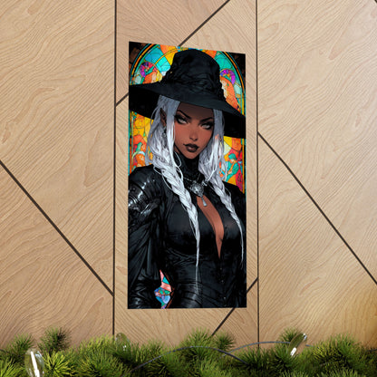 Hats off to beauty: Black elegance enriched by the splendor of stained glass