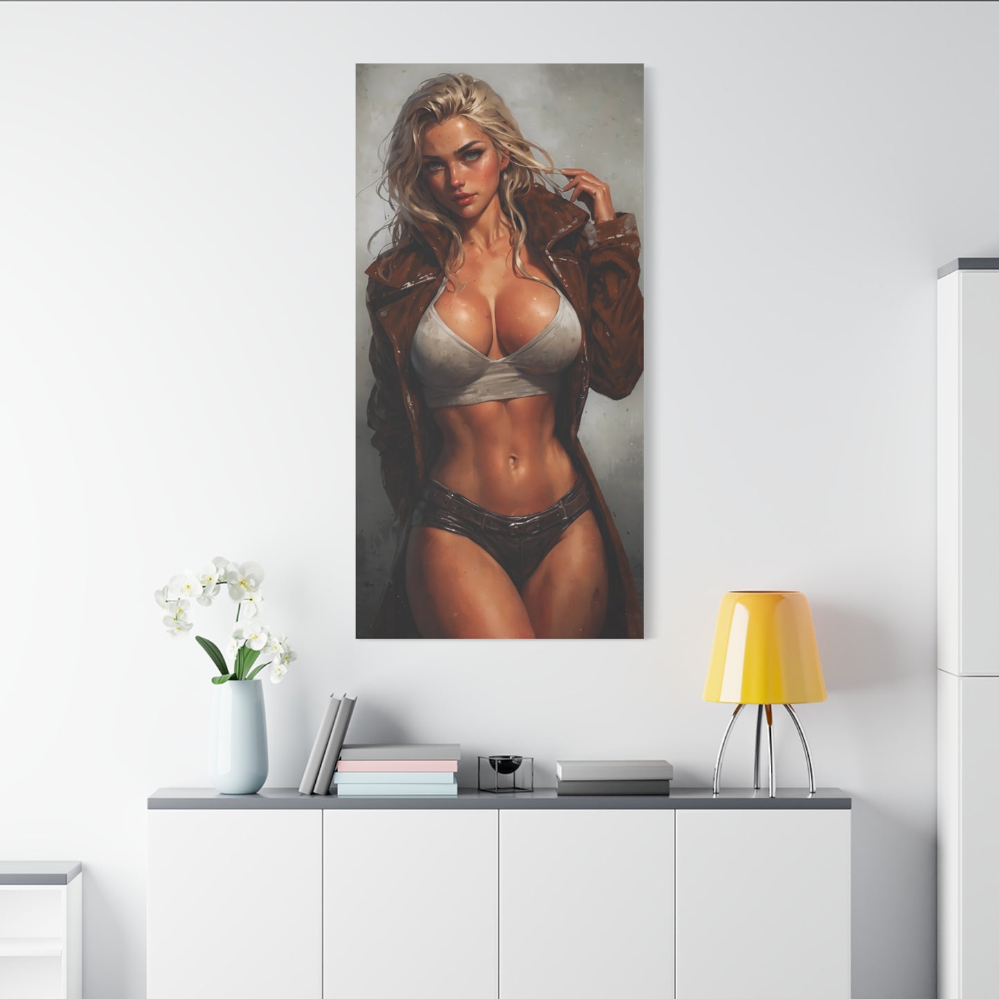 Seduction: Erotic arts with a blonde beauty