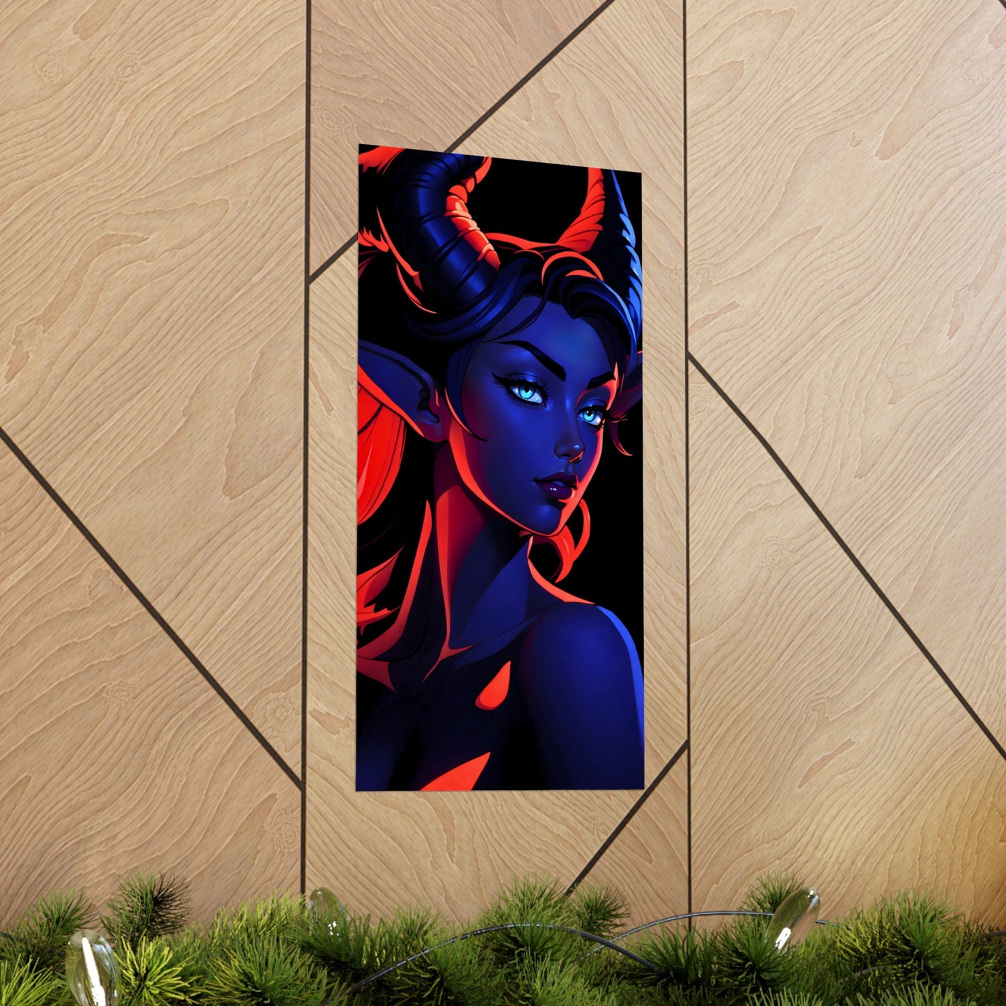 Tantalizing Duality: Tiefling in Blue and Red