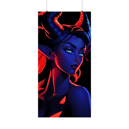 Tantalizing Duality: Tiefling in Blue and Red