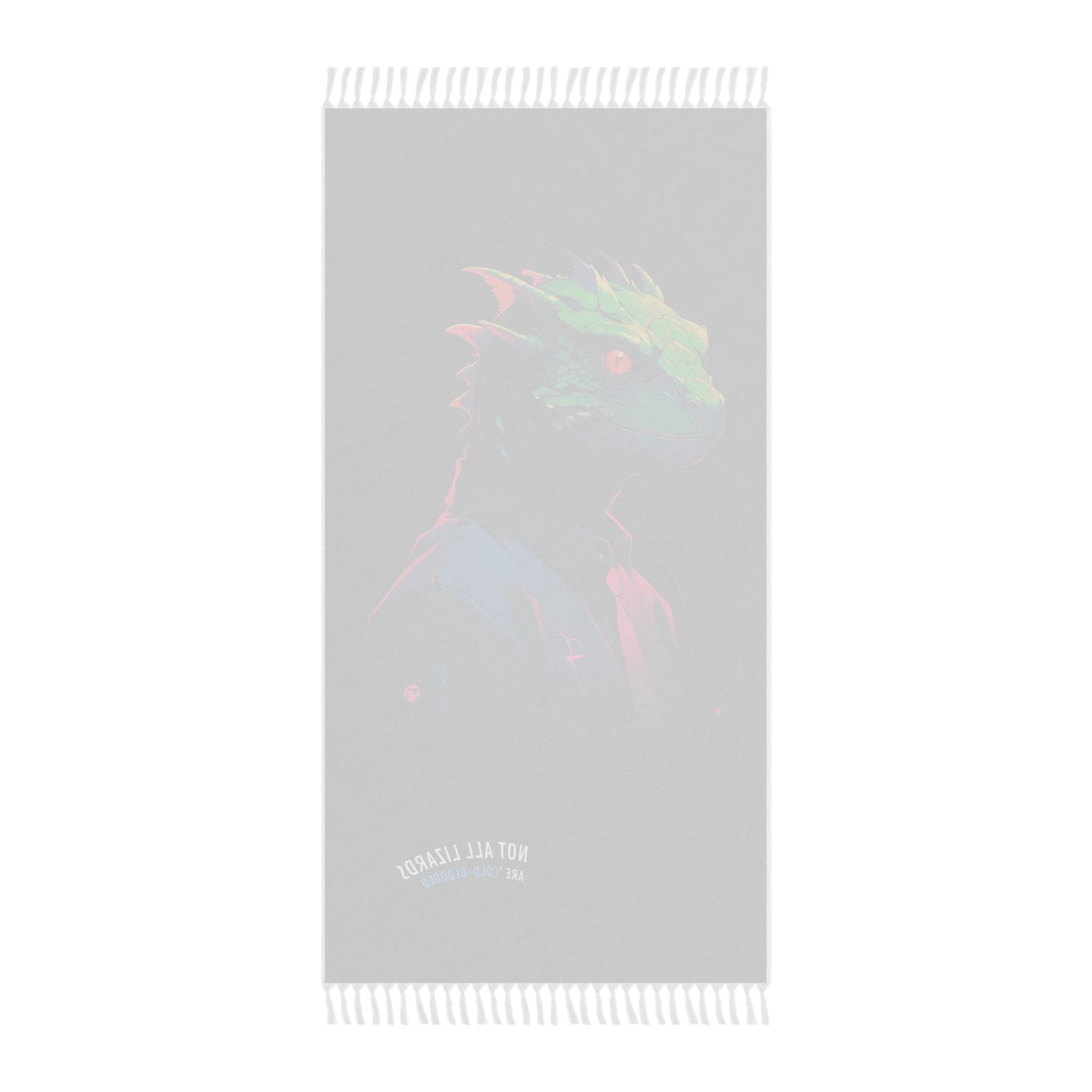 Beneath the Scales: The Lizard's Business Charm" - Towel - Boho Beach Towel