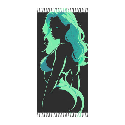 "Reverie: Diving into the Depths of the Mysterious Mind" - Towel - Boho Beach Towel