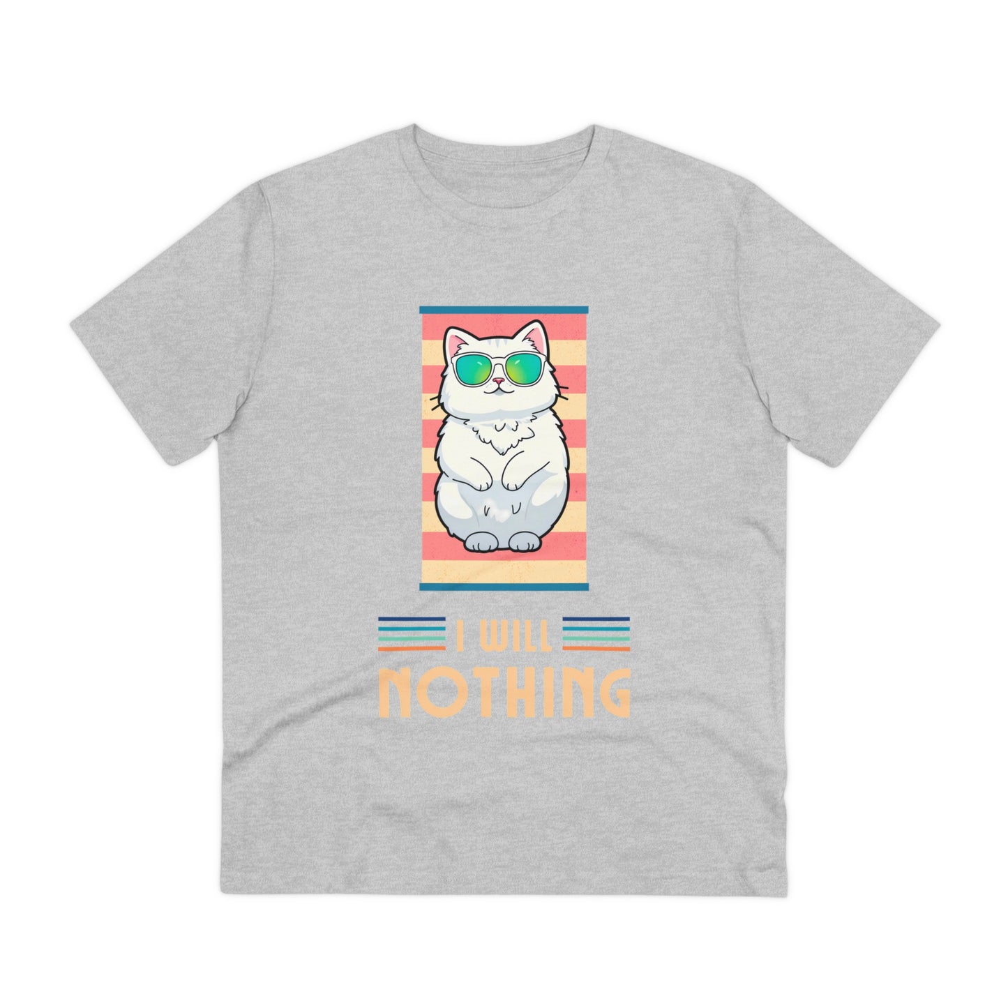 The Zen of Inaction: A Cat's Serene Slumber - T-shirt - Unisex