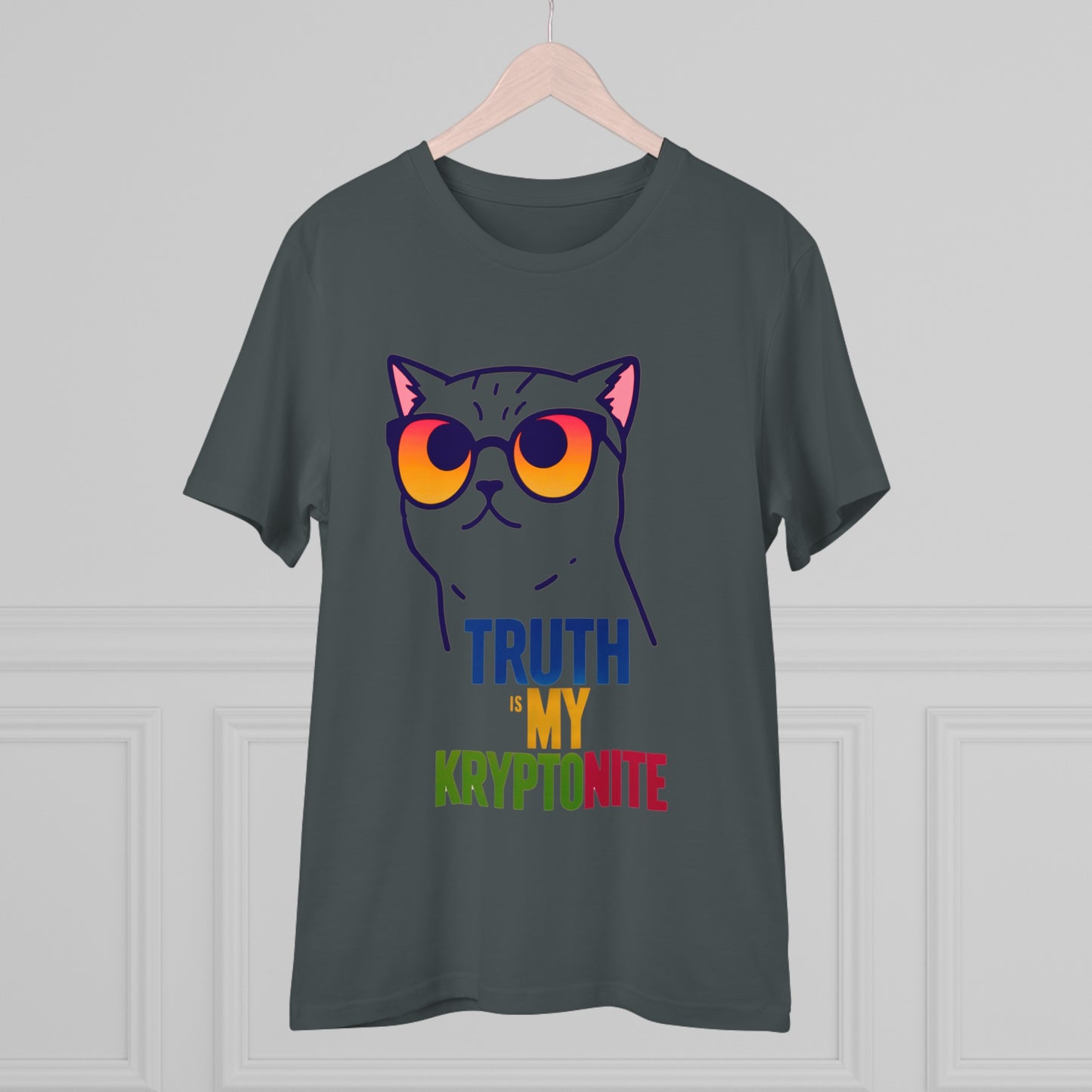 "Purr-spective: Truth Is My Kryptonite" - T-shirt - Unisex