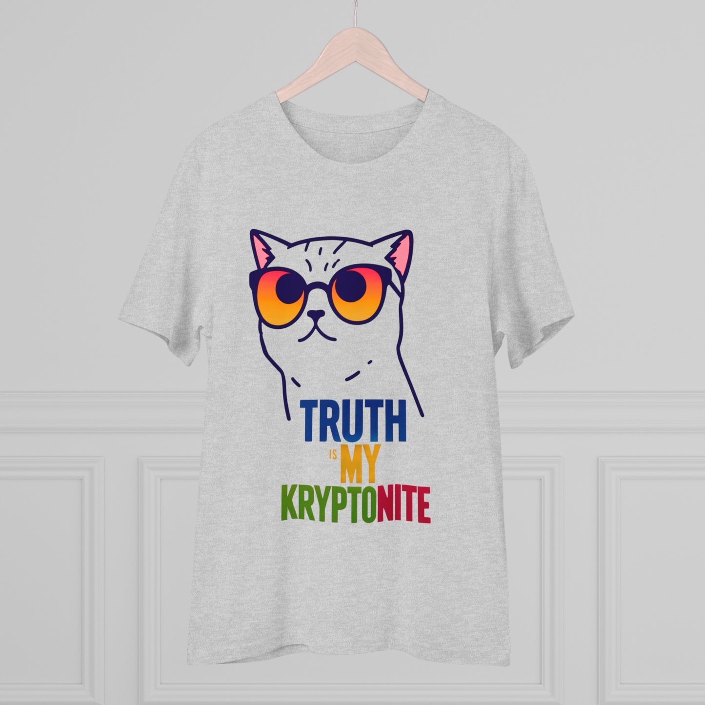 "Purr-spective: Truth Is My Kryptonite" - T-shirt - Unisex