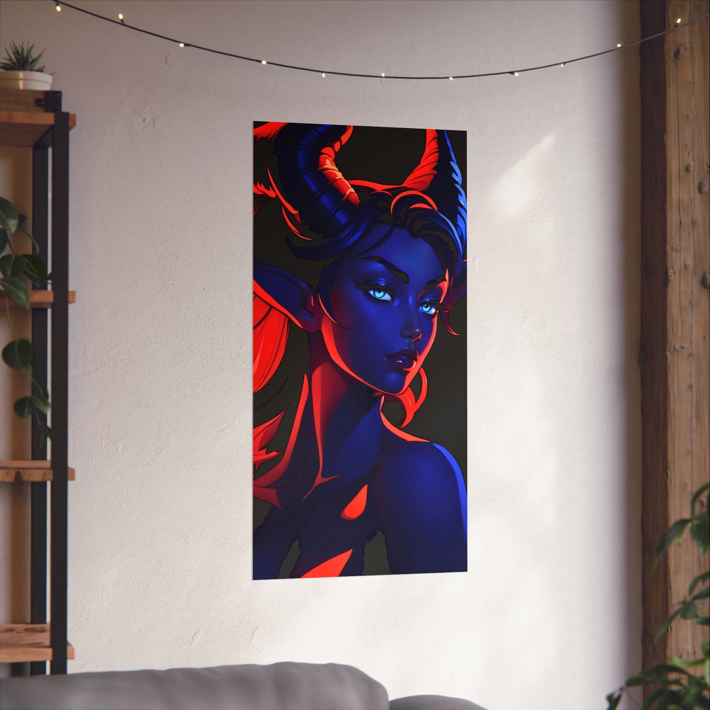 Tantalizing Duality: Tiefling in Blue and Red