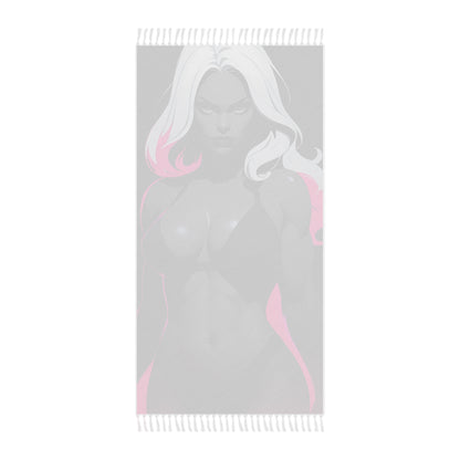 "Pink Paragon: The Beguiling Spotlight Seduction" - Towel - Boho Beach Towel