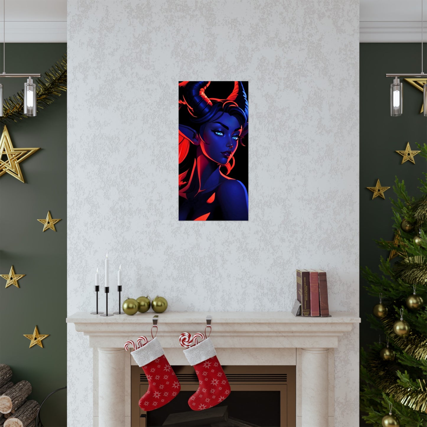 Tantalizing Duality: Tiefling in Blue and Red