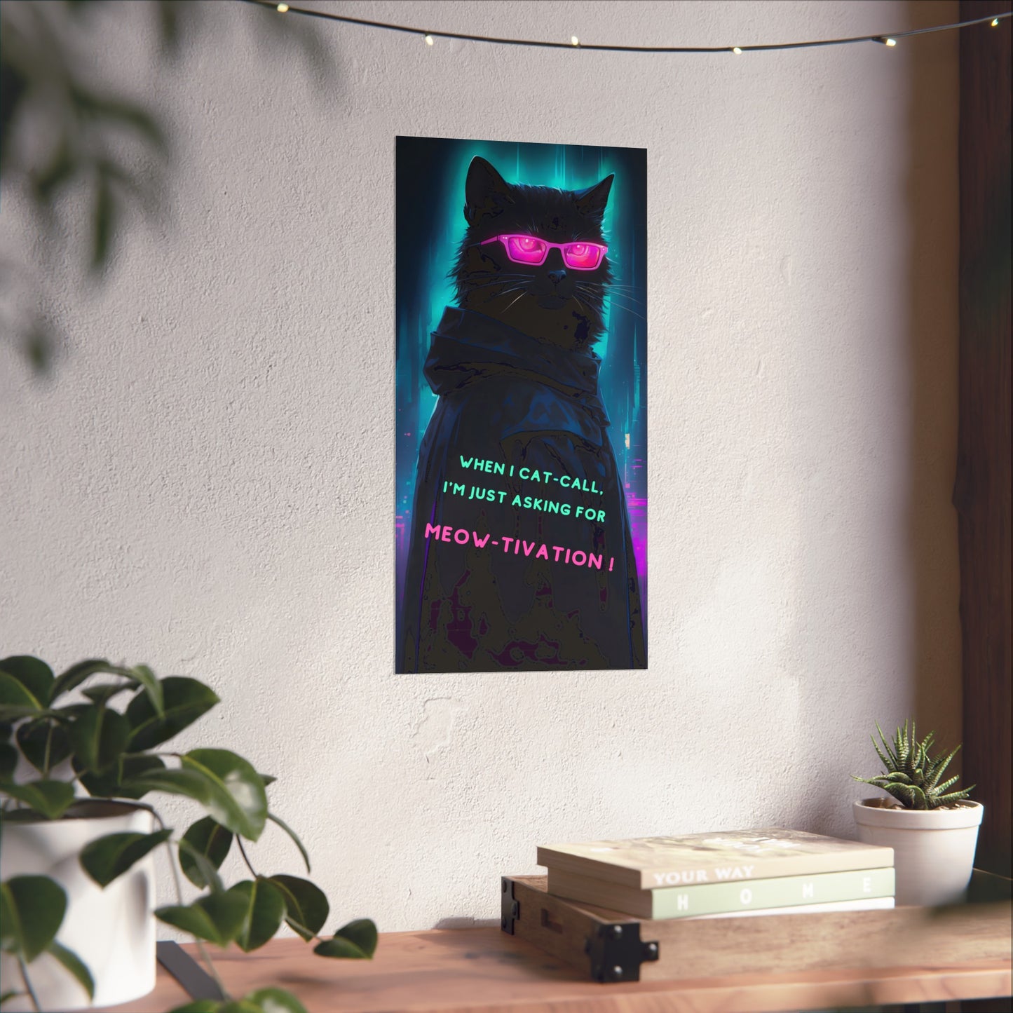 Midnight Chic: Cat art with attitude