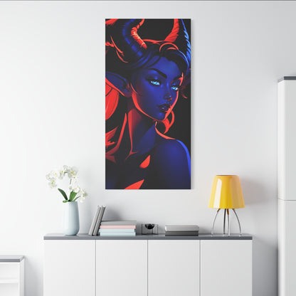 Tantalizing Duality: Tiefling in Blue and Red