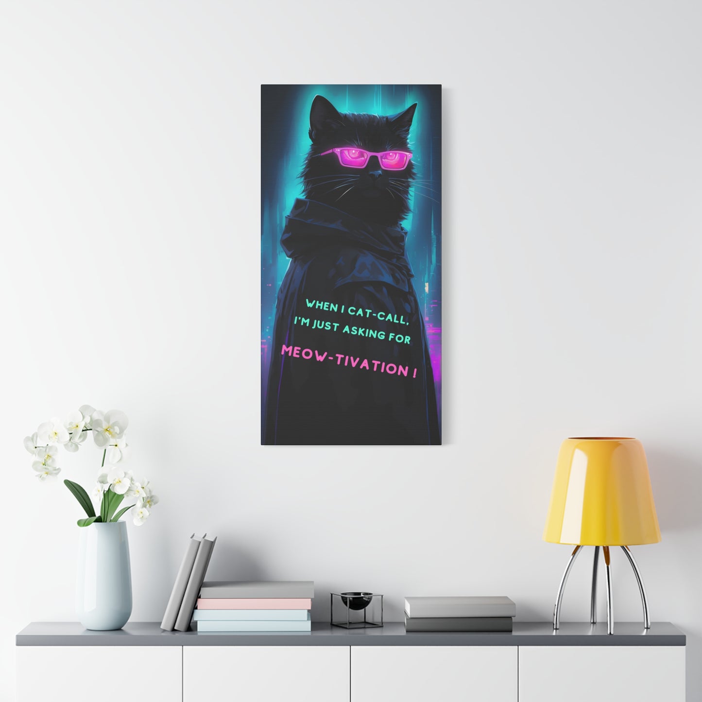 Midnight Chic: Cat art with attitude