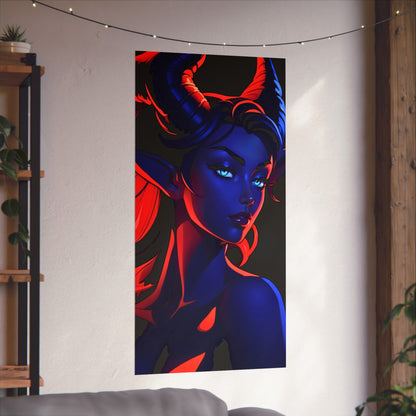 Tantalizing Duality: Tiefling in Blue and Red