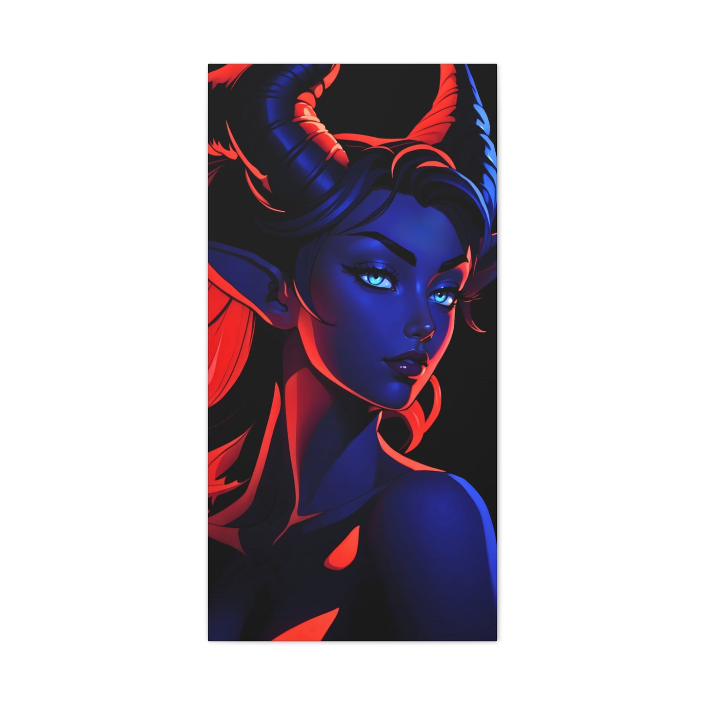 Tantalizing Duality: Tiefling in Blue and Red