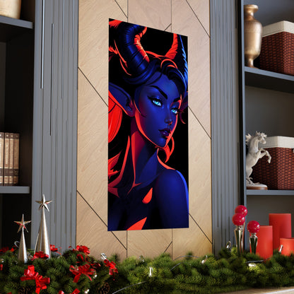 Tantalizing Duality: Tiefling in Blue and Red