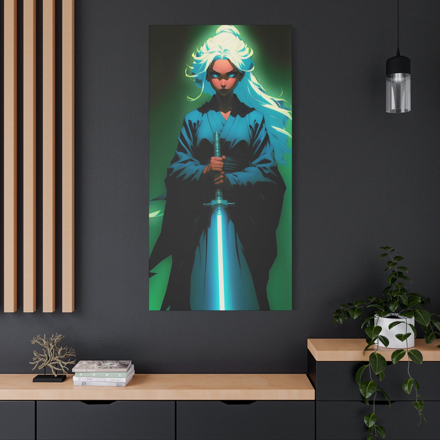 Path of Radiance: Young Jedi Padawan with glowing lightsaber