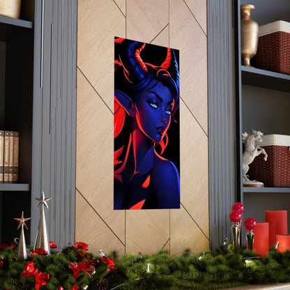 Tantalizing Duality: Tiefling in Blue and Red