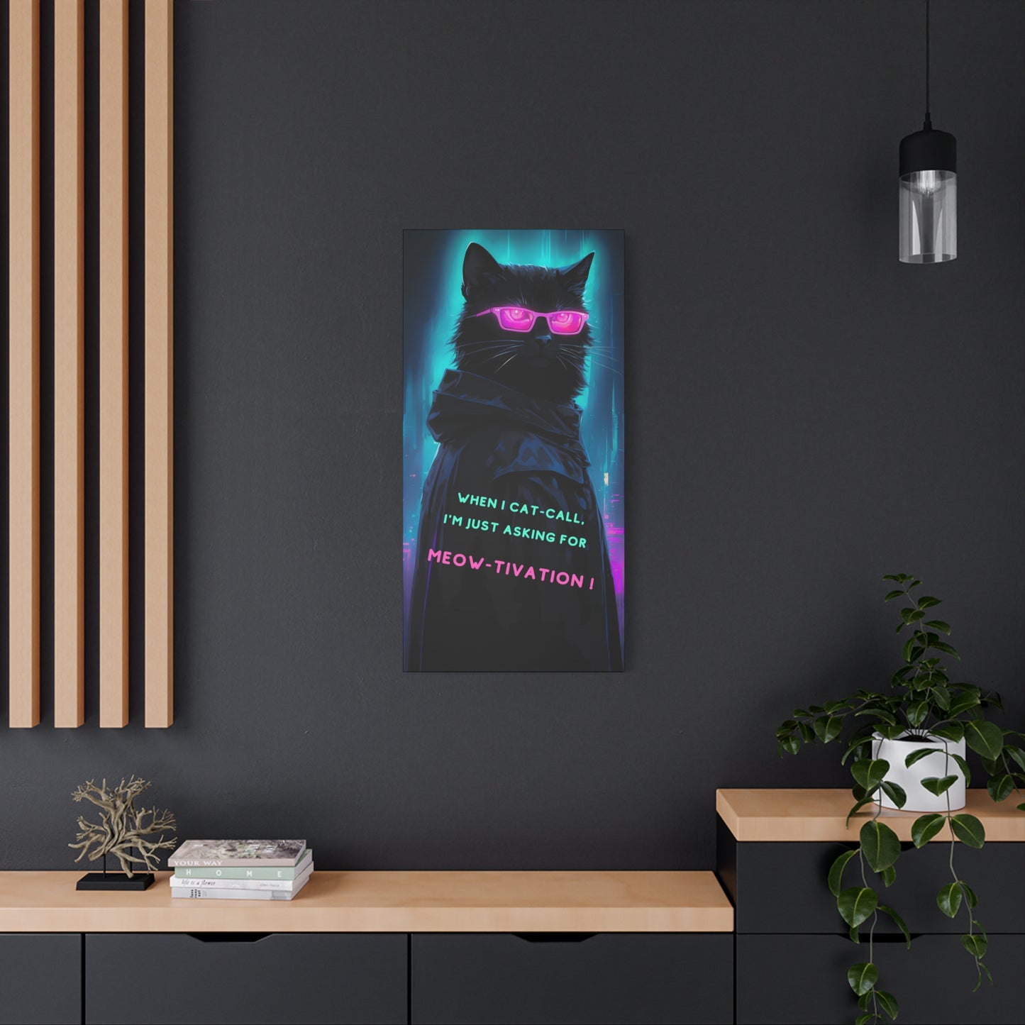 Midnight Chic: Cat art with attitude