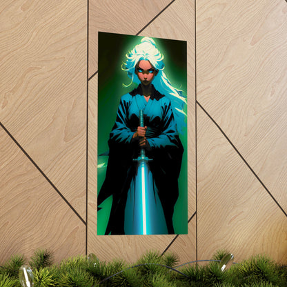 Path of Radiance: Young Jedi Padawan with glowing lightsaber