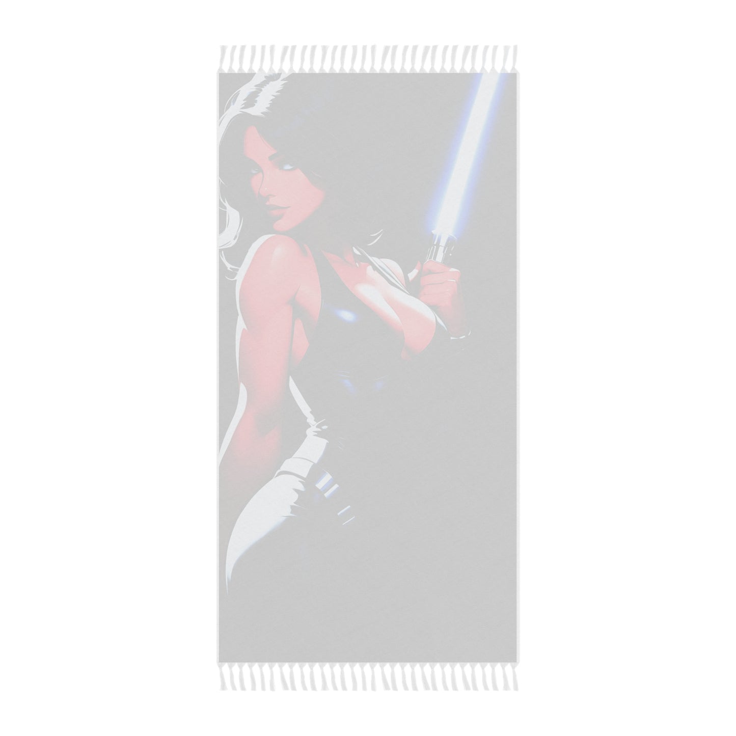 "Fiery Force: A Jedi's Quest for Balance" - Towel - Boho Beach Towel